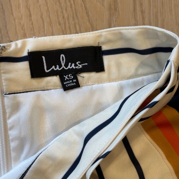 Lulus Striped Wide Leg Trouser Pant - XS - Picture 4 of 6